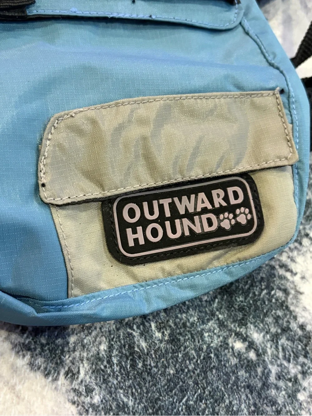 Outward Hound Cool-It Cooling Bandana Small Navy Blue Reflective Vest